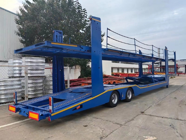 Central Asian Five Countries European-Style Car Carrier Cage Trailers