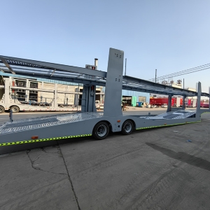 Central Asian Five Countries European-Style Car Carrier Cage Trailers